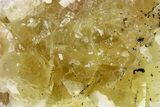 Gemmy Yellow Fluorite with Phantoms - Spain #255707-1